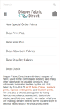 Mobile Screenshot of diaperfabricdirect.com